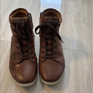 Kenneth Cole Men's Dark Brown High-Top Sneakers